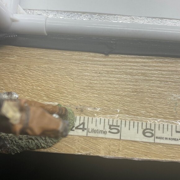 Vtg Medieval Knight On Horseback Figurine Military Soldier 4.5"Tall Resin Armor - Picture 9 of 9